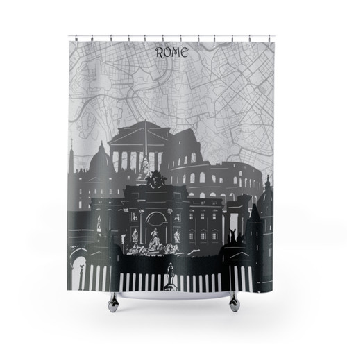 Rome Skyline Shower Curtain