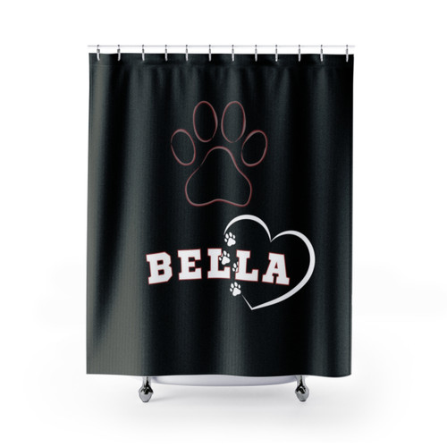 Bella Names of Doges Shower Curtains for Dog Lovers
