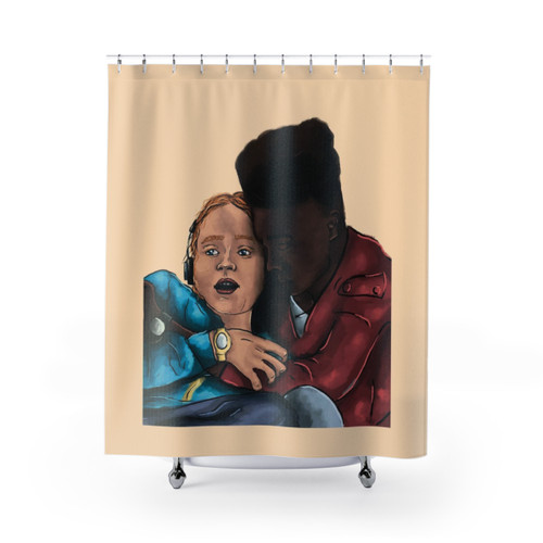 Stranger Things Max and Lucas Shower Curtains