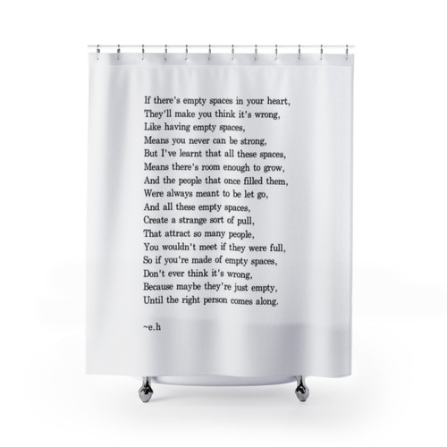 Ernest Hemingway Quote Shower Curtain