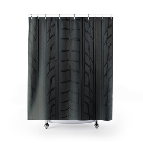 Race Car Tire Section Shower Curtain