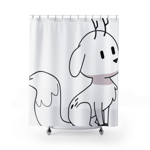 Twig Deerfox Hilda Shower Curtains - Cute Cartoon Design