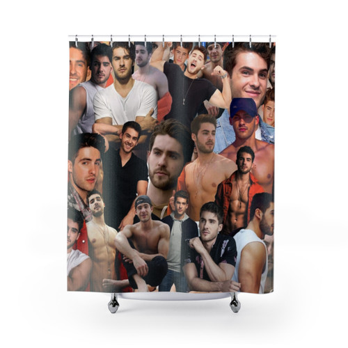 Cody Christian photo collage shower curtains