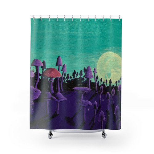 Magical Fantasy Mushroom Forest Shower Curtain