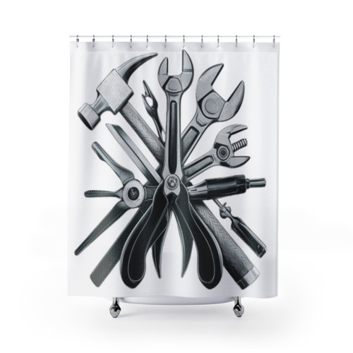 Mechanic Tools Shower Curtain