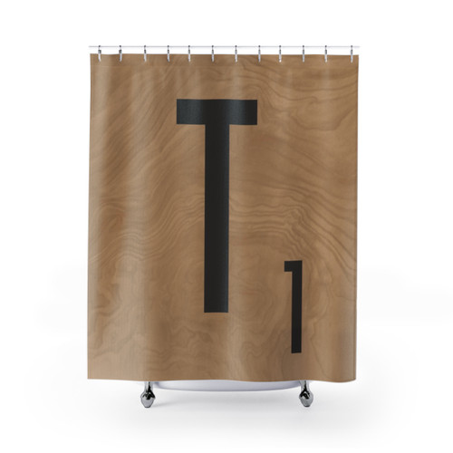 Scrabble Tile Shower Curtain