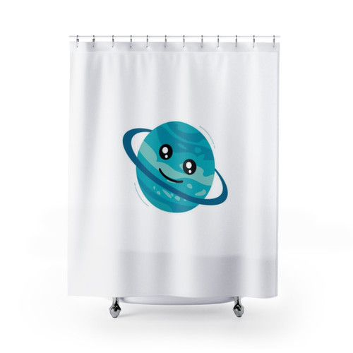 Happy Planet 3D Shower Curtains