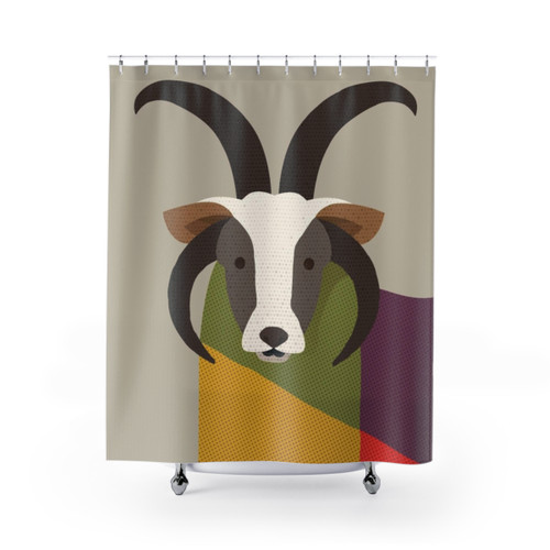 Whimsical Jacob Sheep Shower Curtains
