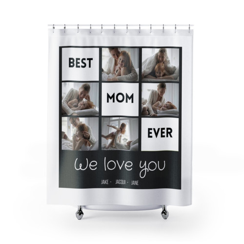 Personalized Mothers Day Shower Curtain with Photos