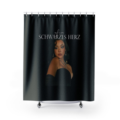 Schwarzes Herz by Ayliva Shower Curtains