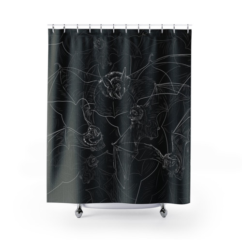 Bat Attack Horror Shower Curtains