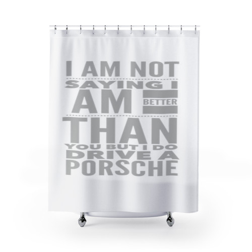 Porsche Themed Shower Curtain