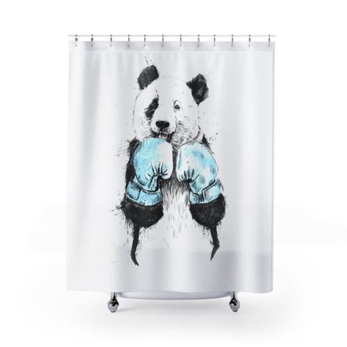 Panda Boxer Shower Curtains