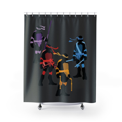 Classic TMNT Silhouettes Shower Curtains