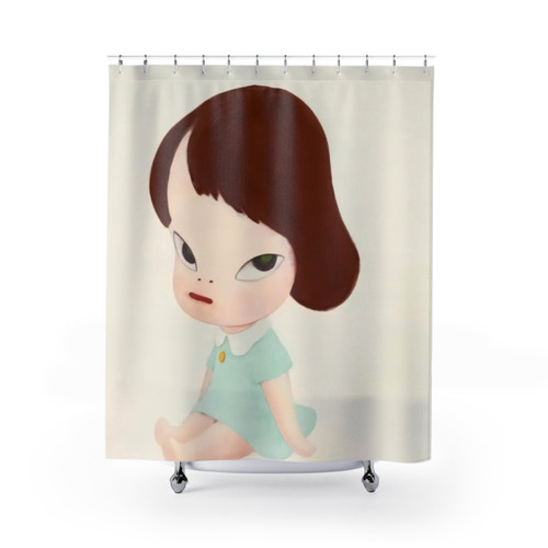 Yoshimoto Nara Baby Girl Painting Shower Curtains