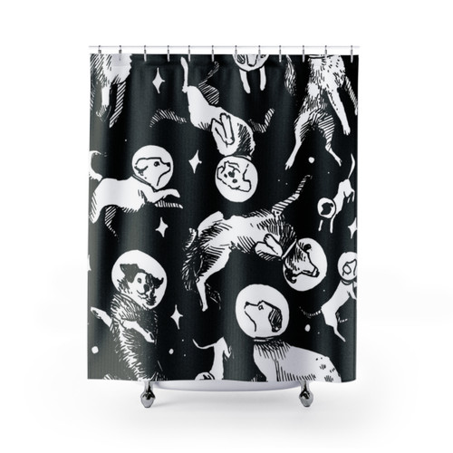 Space Dogs Shower Curtain