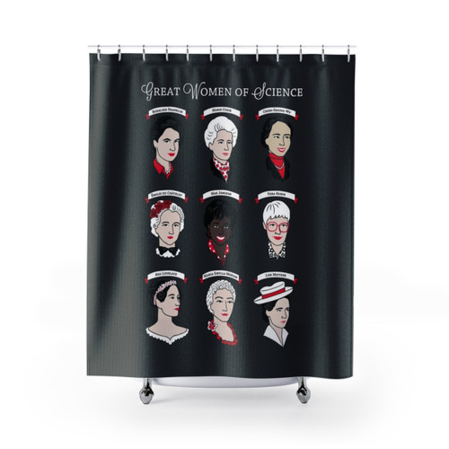 Great Women of Science Shower Curtains