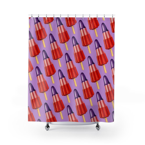 Zoom Ice Lolly Pattern Shower Curtains