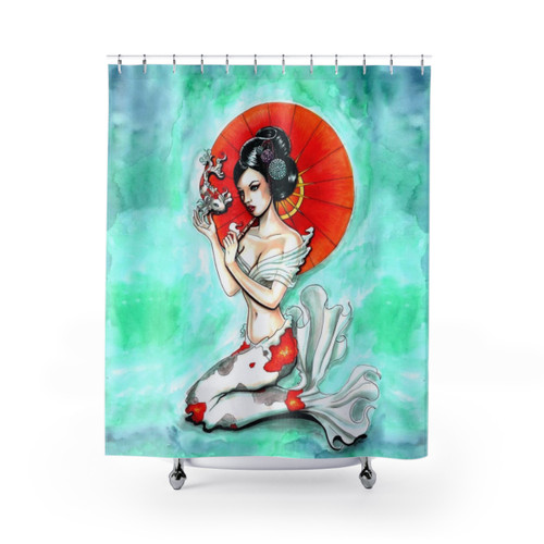Elegant Koi Fish Shower Curtain