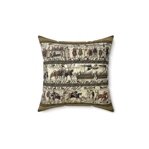 Bayeux Tapestry Inspired Decorative Pillow