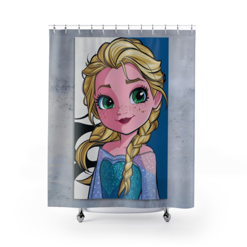 Frozen Elsa Shower Curtain - Disney Princess Decor