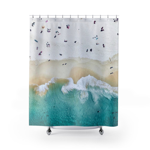 Summer Vibes Beach-Themed Shower Curtains