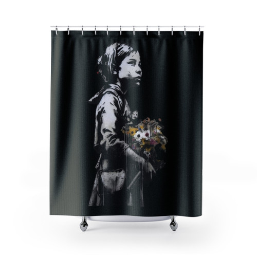 Banksy Graffiti Street Shower Curtains