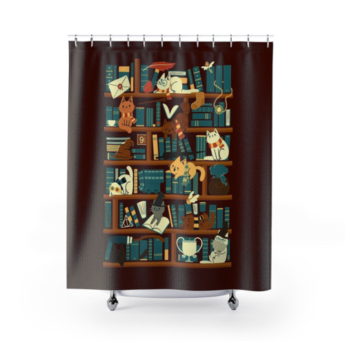 Magical Library School Shower Curtains