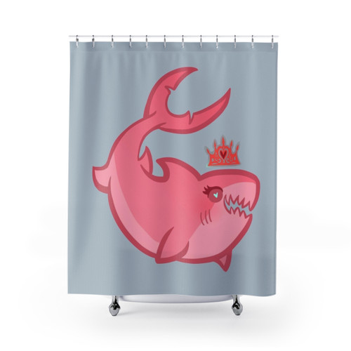 Shark Princess Shower Curtain