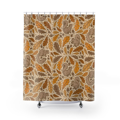 Autumn Nature Animal Shower Curtains