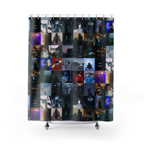 BoyWithUke Collage Shower Curtains