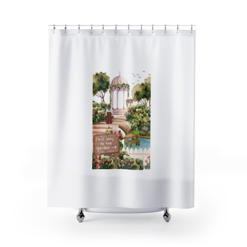 Botanical Birdcage Garden Design Shower Curtains