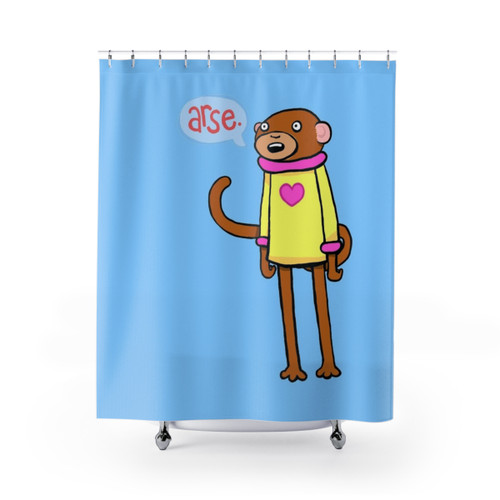 Naughty Monkey Shower Curtain