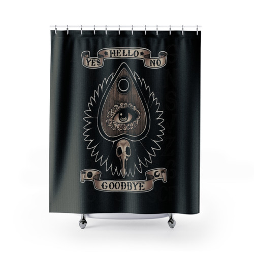 Creepy Planchette Design Shower Curtain