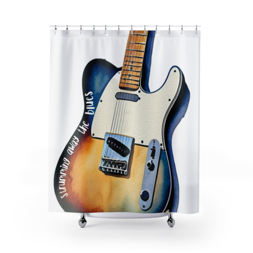 Electric Guitar Shower Curtains for Guitar Lovers