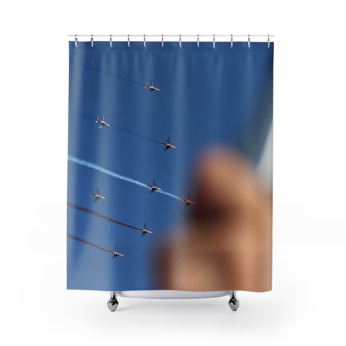 French Air Force Acrobatic Team Shower Curtains