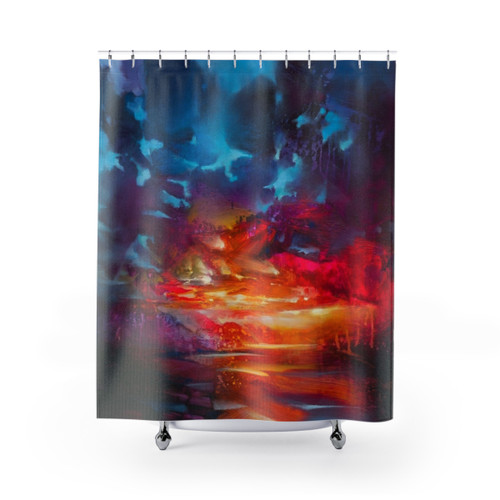 Vibrant Scottish Landscape Shower Curtains