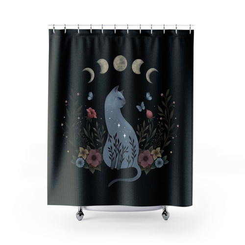 Cat on the Hill Shower Curtains