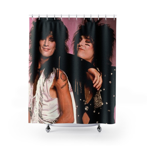 Tommy Lee and Nikki Sixx Poster Shower Curtains