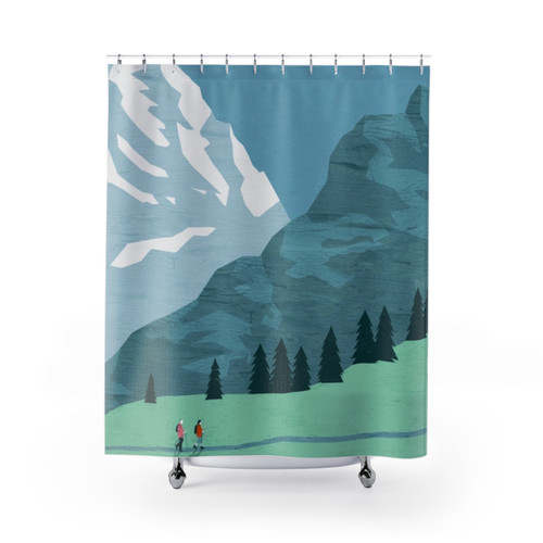 Allgäu Travel Poster Shower Curtains