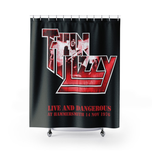Thin Lizzy Themed Shower Curtain
