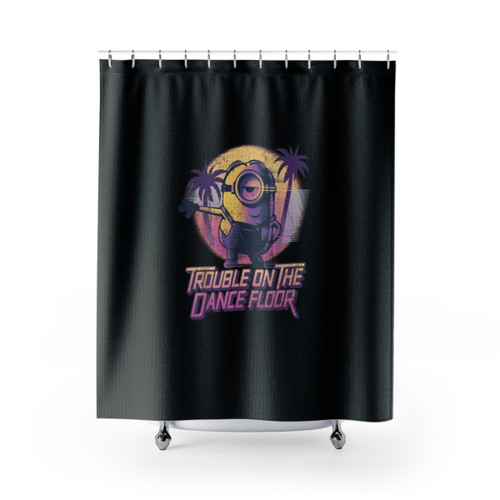 Minions Tropical Dance Graphic Shower Curtains