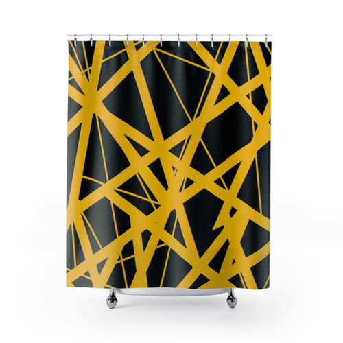EVH Authentic Stripes Bumblebee Shower Curtains