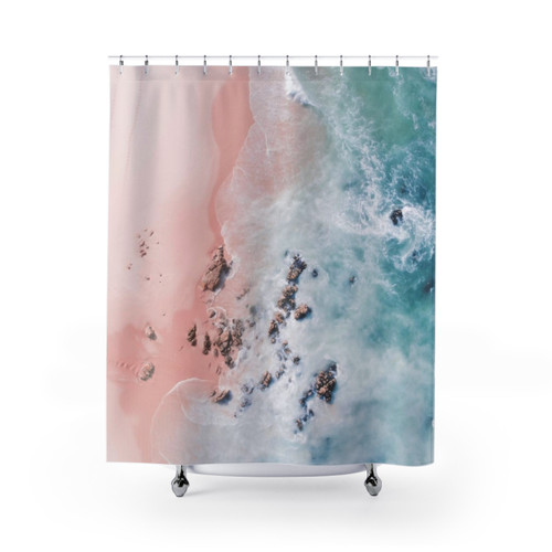 Aerial photography of ocean and beach scenery