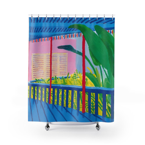 Hockney Garden Shower Curtains - Unique Bathroom Decor
