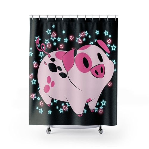 Hazbin Hotel Shower Curtains with Cute Designs