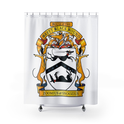 Greyhound Heraldry Shower Curtain