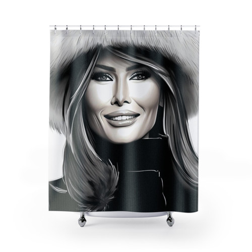 Melania Trump Inspired Shower Curtain