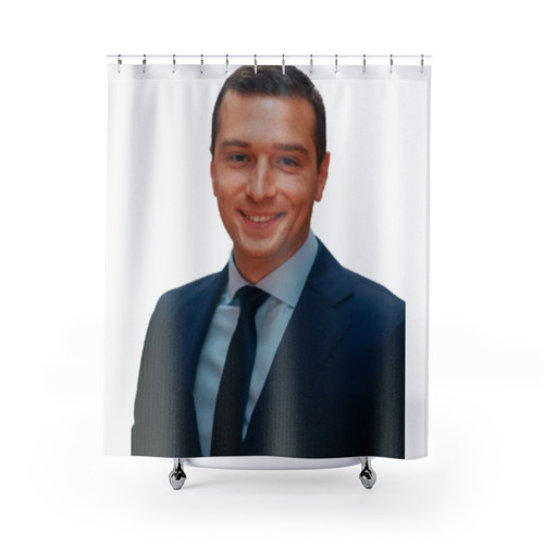 Jordan Bardella Shower Curtains - Stylish Bathroom Decor