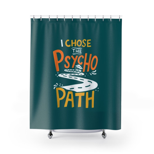 Psychology-themed shower curtain